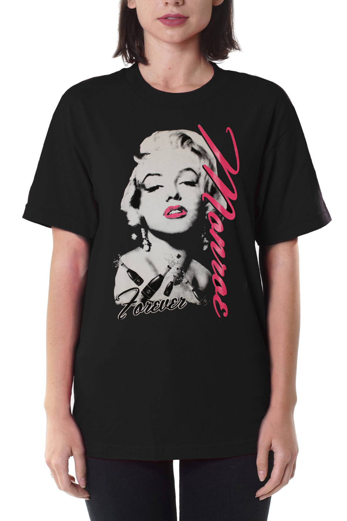 Marilyn Forever Vintage Casual Urban Street Graphic Cotton T-Shirt ...